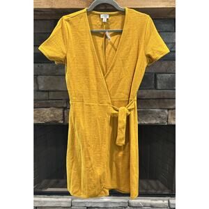 Women’s J.CREW Bronzed Topaz Textured Knit Wrap Dress Size XS NWT *B8